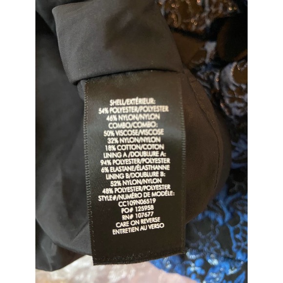 Alice + Olivia Kendra Floral Mini Dress Blue 4 - Picture 12 of 13